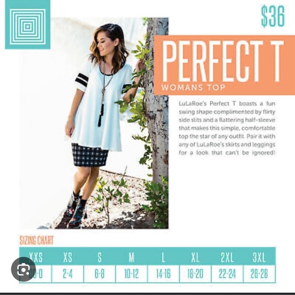 Lula Roe XL Perfect Tee - Picture 4 of 4